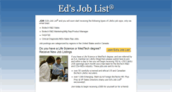 Desktop Screenshot of edsjoblist.com